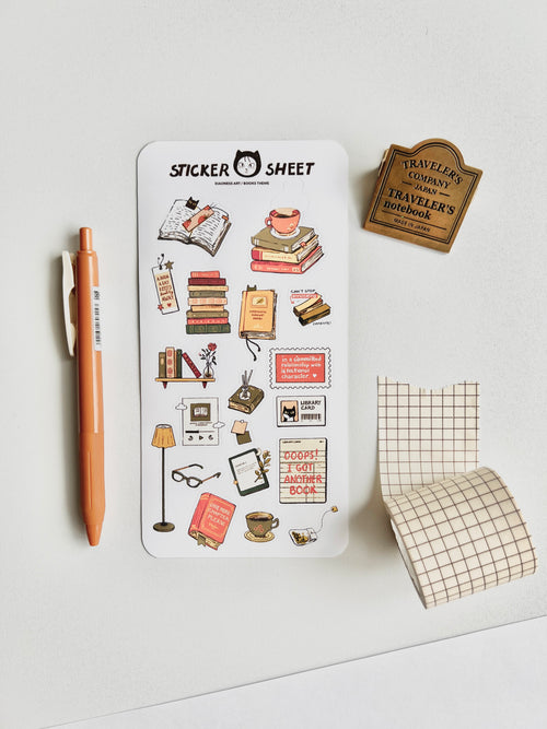 Book Lover Sticker Sheet