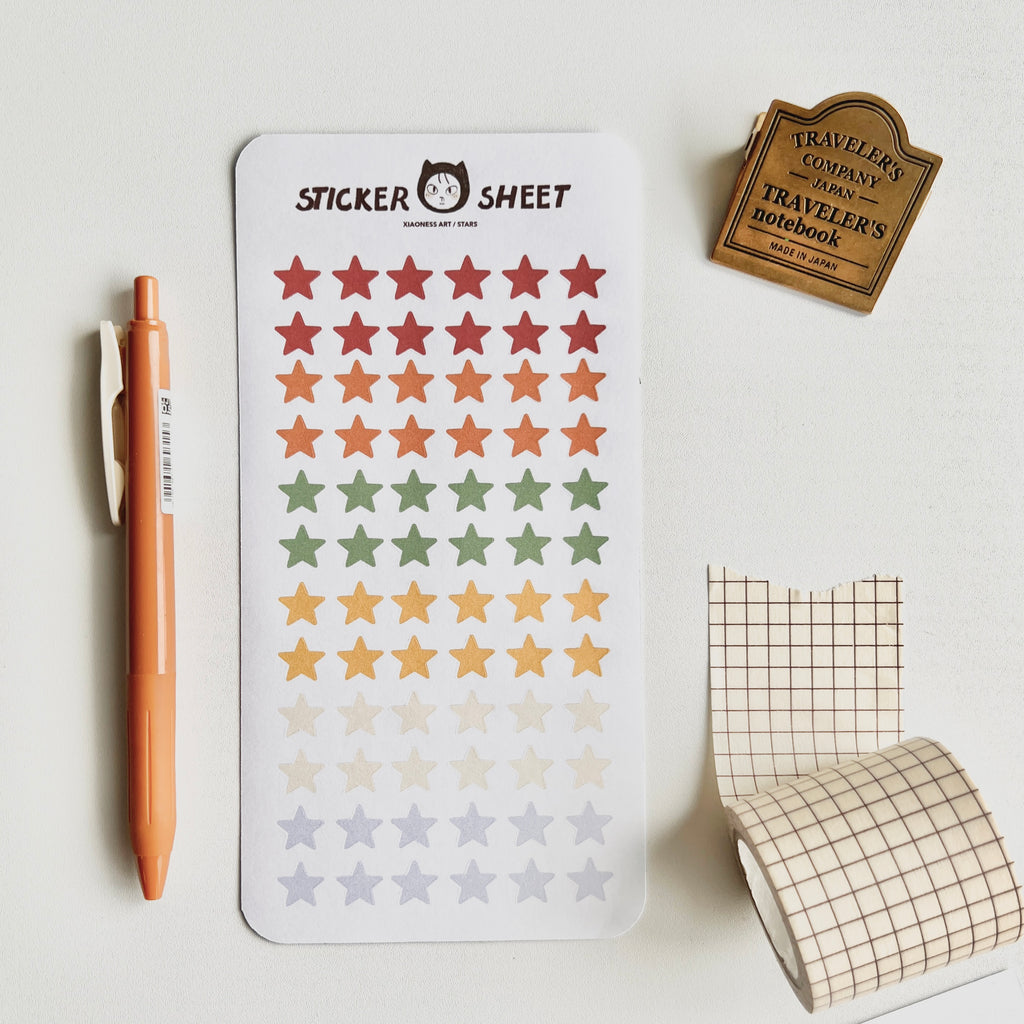 Stars Deco Sticker Sheet