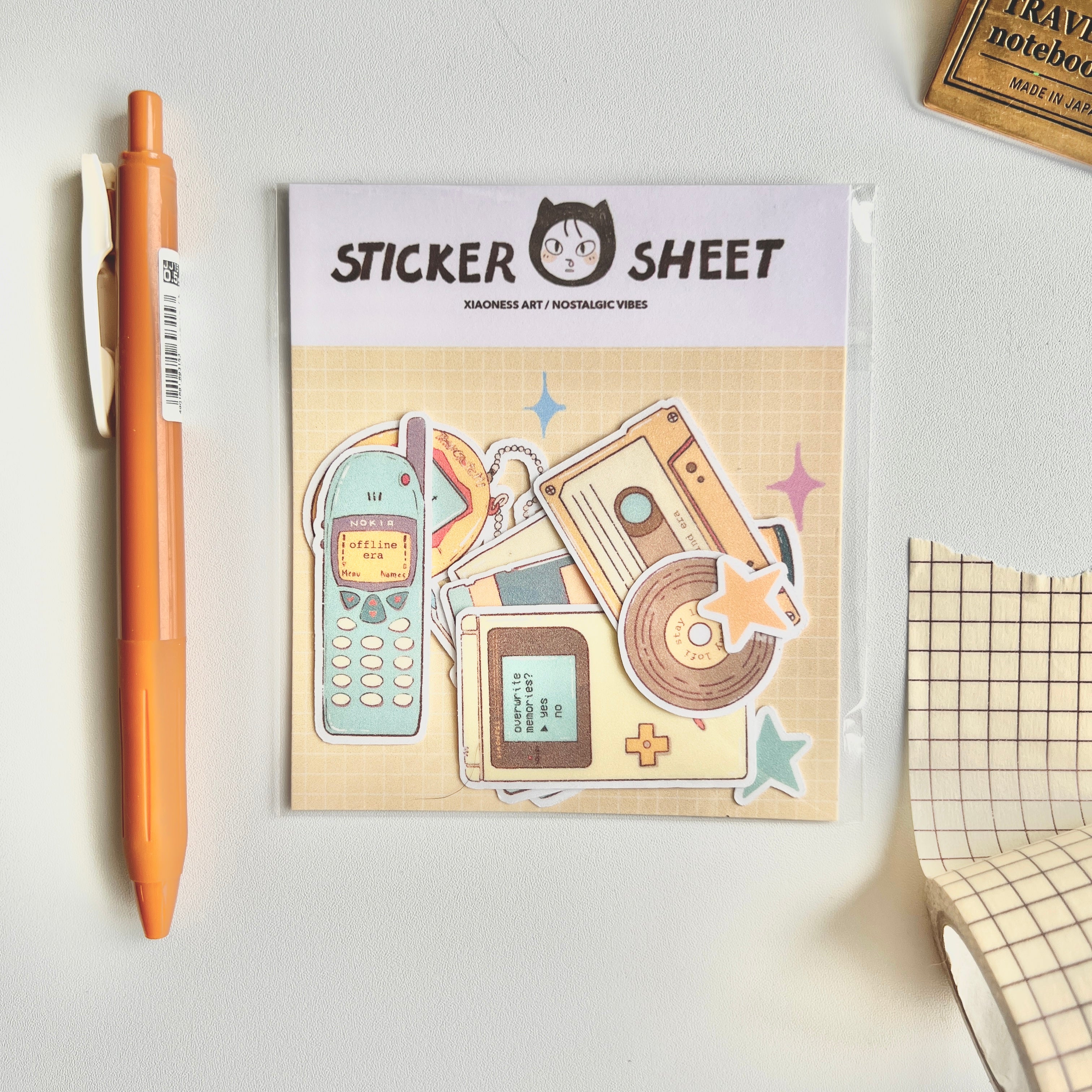 90s Y2K Vinyl Sticker Set