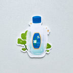 White Flower Parody Sticker