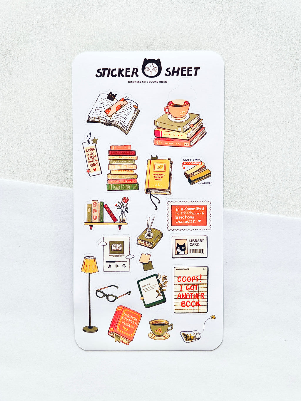 Book Lover Sticker Sheet