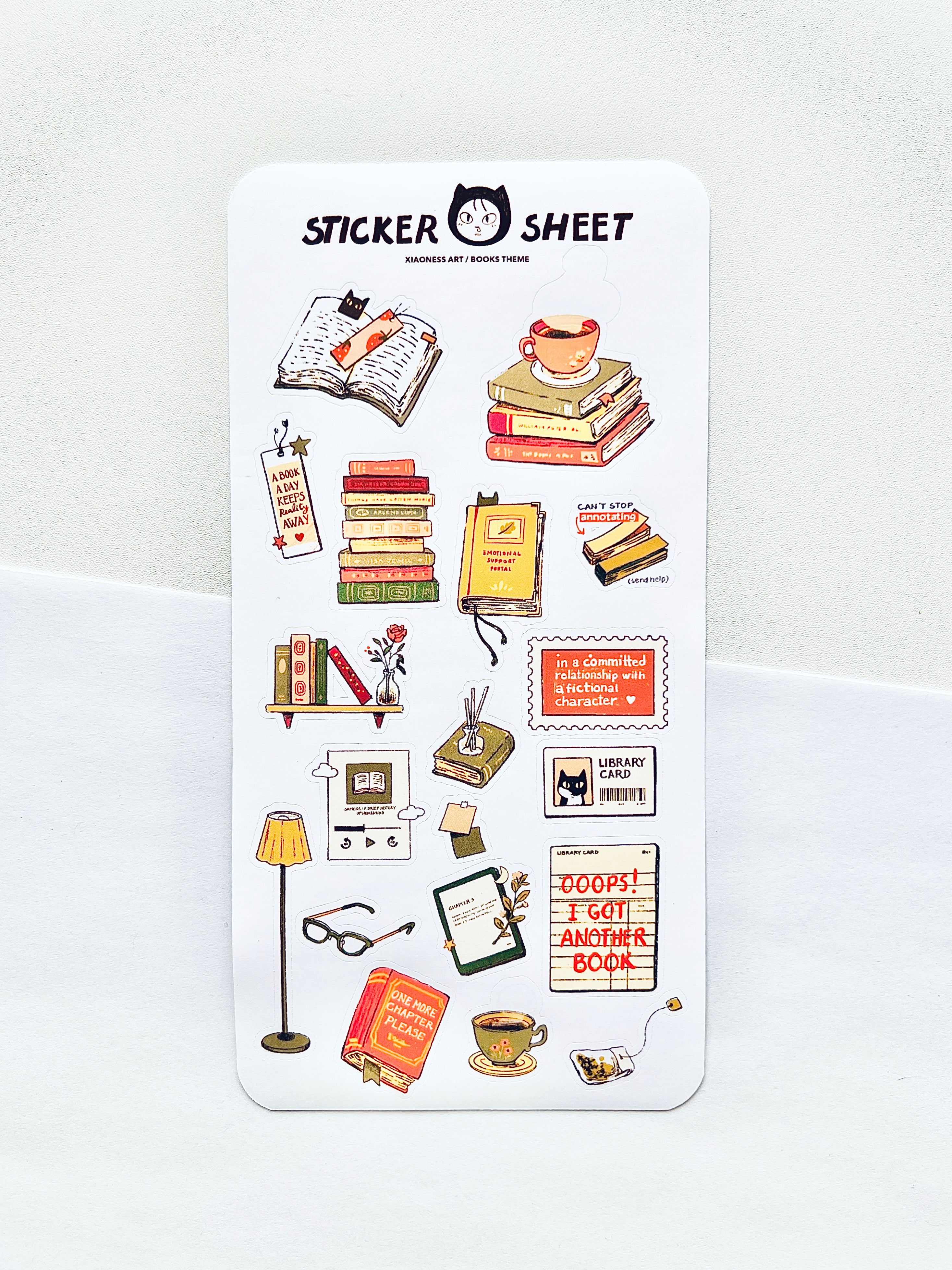 Book Lover Sticker Sheet
