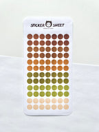 Circle Dots Deco Stickers (Earth Tone)