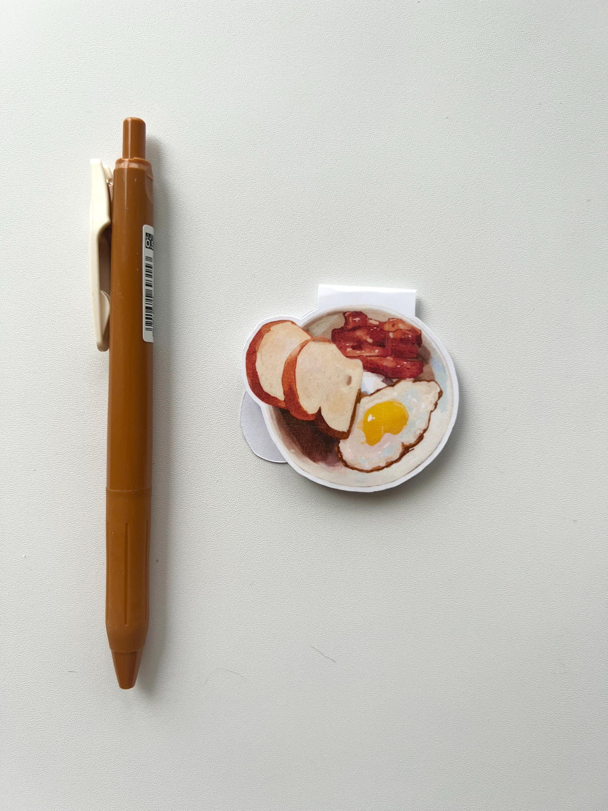 bacon, egg, & toast magnetic bookmark