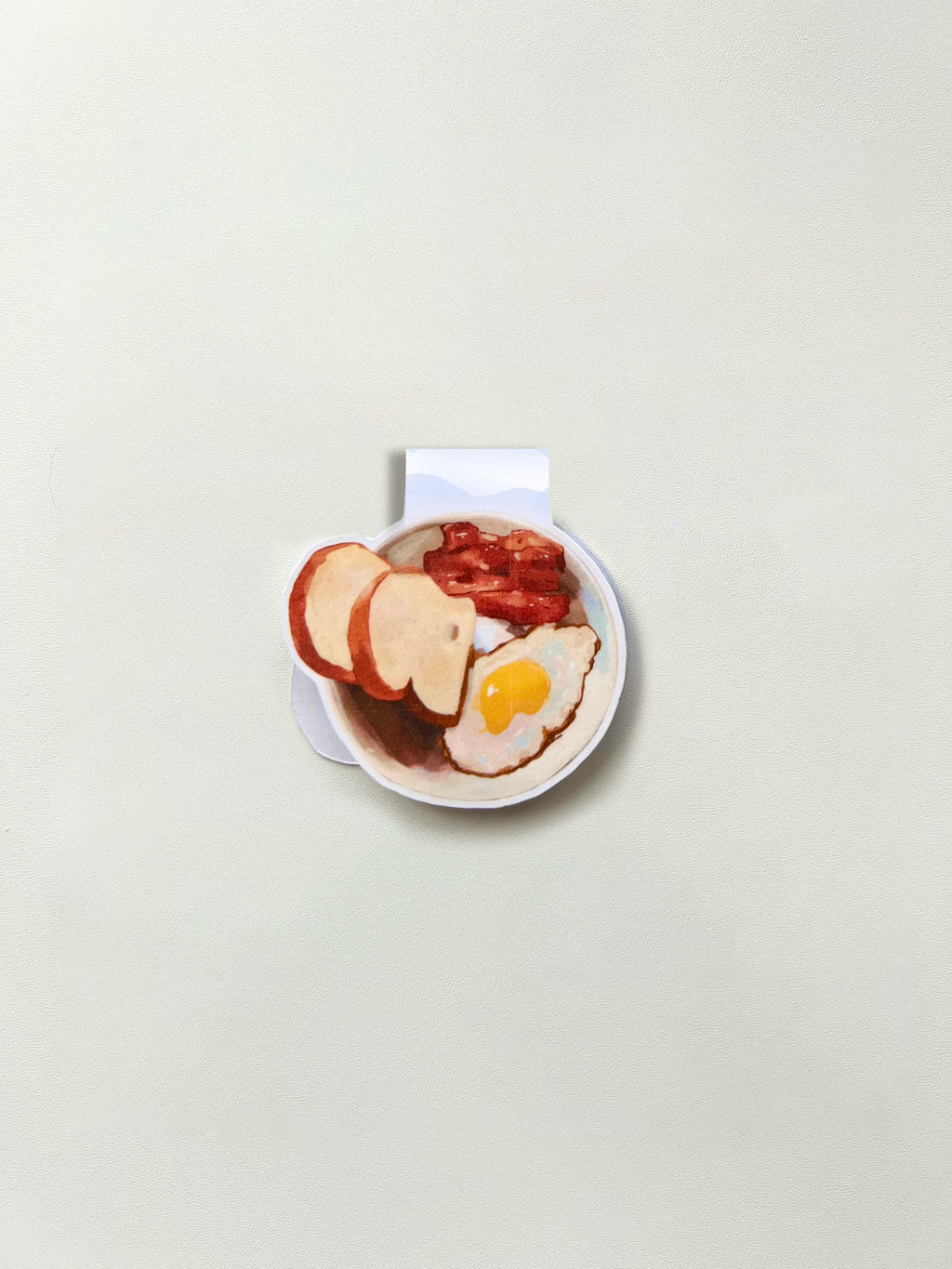 bacon, egg, & toast magnetic bookmark
