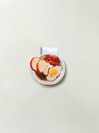 bacon, egg, & toast magnetic bookmark