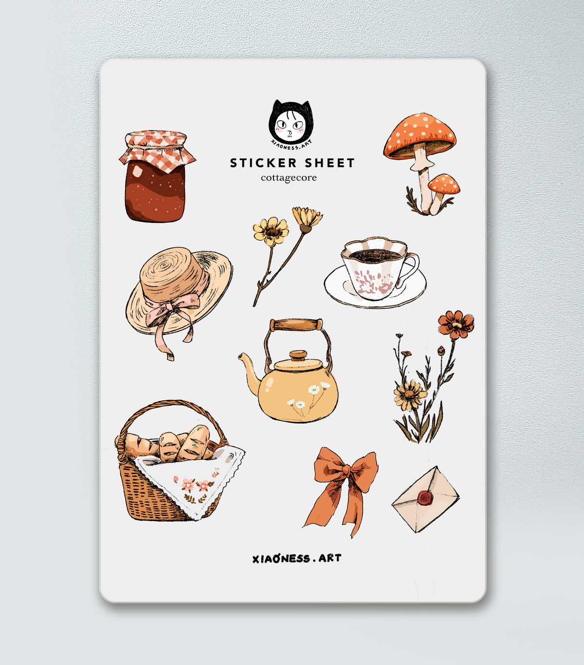 Cottagecore Whimisical Sticker Sheet