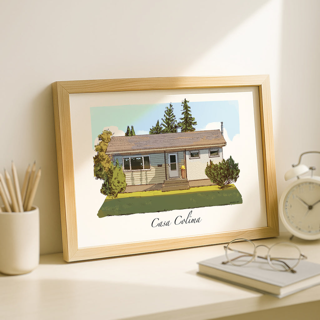 Custom House Portrait Housewarming Gift