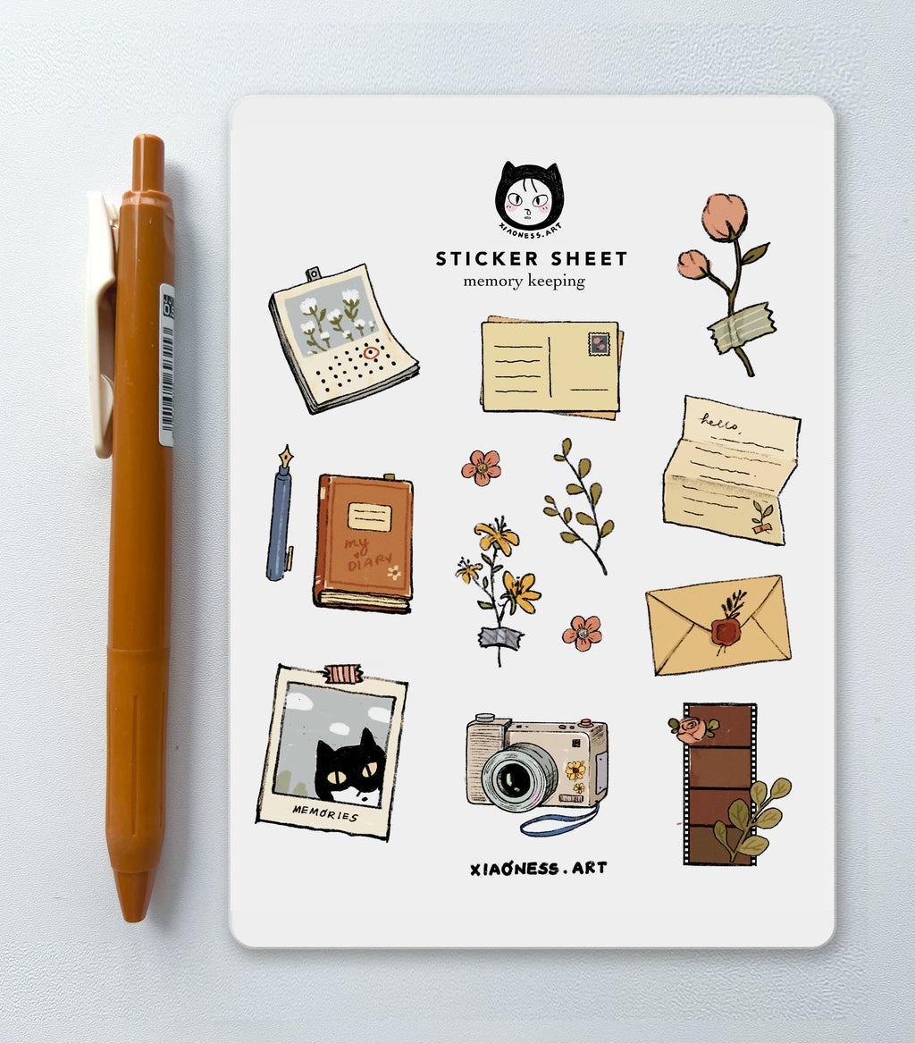Memory Keeping Sticker Sheet