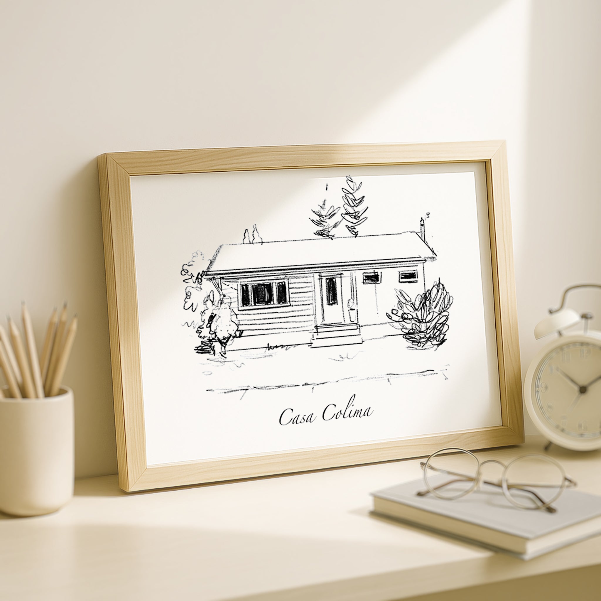 Custom House Portrait Housewarming Gift